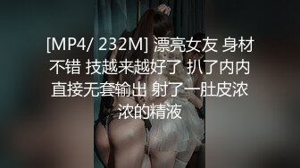 [MP4/ 232M] 漂亮女友 身材不错 技越来越好了 扒了内内直接无套输出 射了一肚皮浓浓的精液