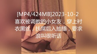 [MP4/424MB]2023-10-2 喜欢被调教的小女友，穿上衬衣黑丝，扶屌后入抽插，要求浪叫很听话