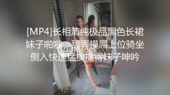 [MP4]长相清纯极品黑色长裙妹子啪啪，舔弄摸屌上位骑坐侧入快速猛操搞得妹子呻吟