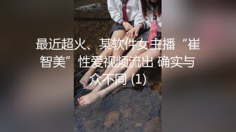 最近超火、某软件女主播“崔智美”性爱视频流出 确实与众不同 (1)